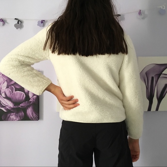 Fluffy Zip-up Sweater - Picture 3 of 7